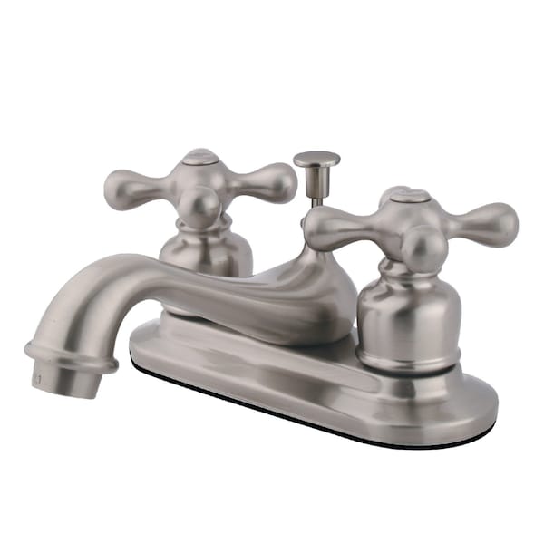 4" Centerset Bathroom Faucet, Brushed Nickel